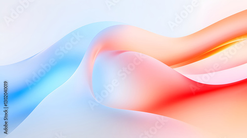 Fluid gradient colorful style annual meeting background, technology future abstract poster concept illustration
