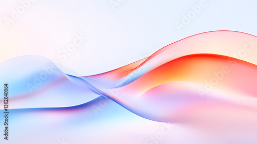 Fluid gradient colorful style annual meeting background, technology future abstract poster concept illustration