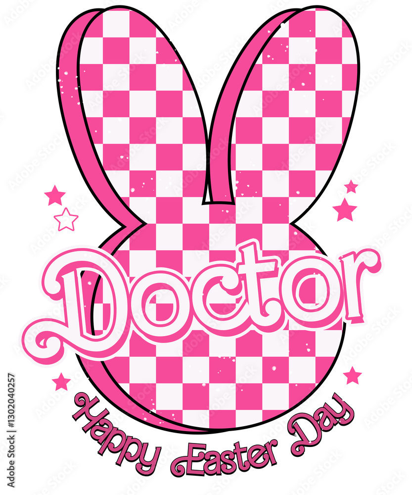 Pink Doll Easter Bunny Doctor Pink Doll Easter Bunny Doctor
