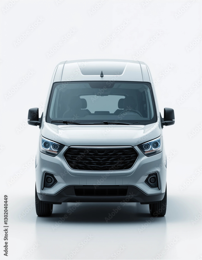 Naklejka premium Electric Delivery Van – A Green Revolution in Urban Logistics