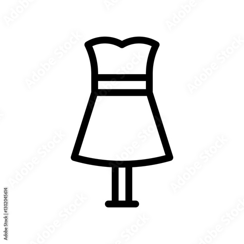 fashion boutique line icon