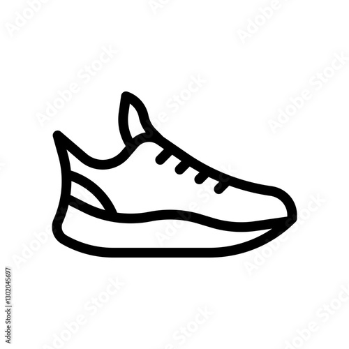 running shoes line icon