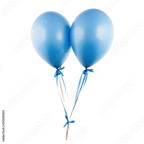 Wallpaper Mural Two bright balloons floating together cheerfully against a clear background symbolizing celebration and festivity isolated on transparent background.. Torontodigital.ca