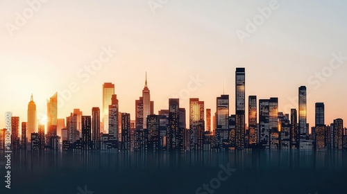 Wallpaper Mural Radiant global cityscape powered by corporate bond investments, Corporate Bonds  Investment  Interest Rate, urban financial development Torontodigital.ca