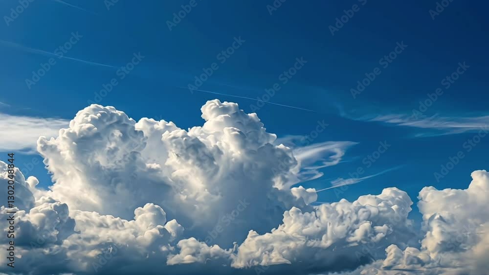 a clear blue sky with scattered, wispy white clouds. Sky cloud blue nature background paronama web cloudy summer winter season day, light beauty horizon spring brigth gradient calm abstract backdrop a clear blue sky with scattered, wispy white clouds. Sky cloud blue nature background paronama web cloudy summer winter season day, light beauty horizon spring brigth gradient calm abstract backdrop