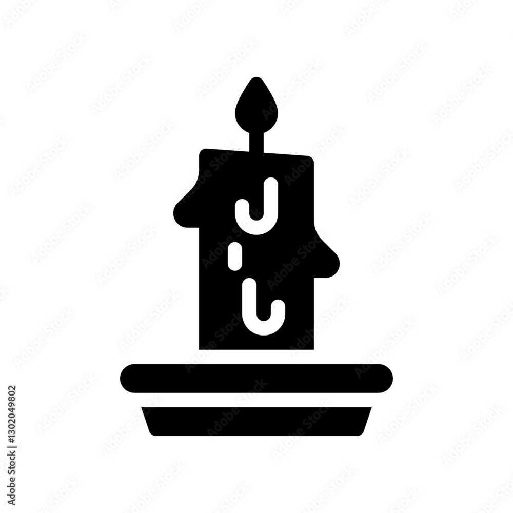 candle glyph icon candle glyph icon