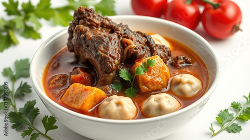 Rich and Flavorful Haitian Oxtail Soup with Traditional Dumplings