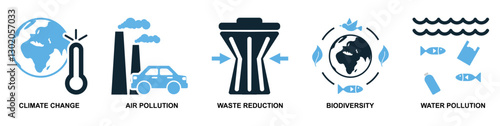 set of sustainable and ecology icon vectors featuring nature, recycling, renewable energy, and eco-friendly concepts. Ideal for environmental projects, green business