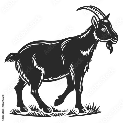 Goat Silhouette vector illustration