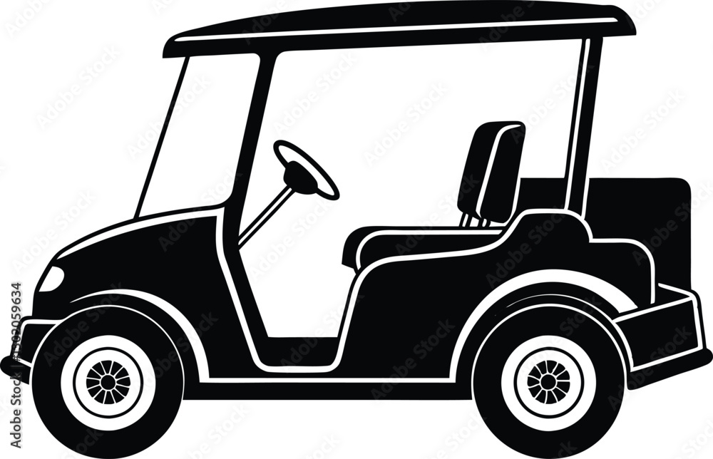 Fototapeta premium golf cart vector