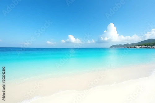 Wallpaper Mural tropical beach with blue sky Torontodigital.ca