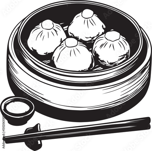 vector illustration of dimsum