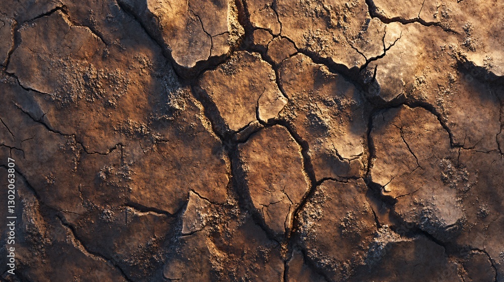 Cracked Earth Texture Arid Landscape Detail Cracked Earth Texture Arid Landscape Detail
