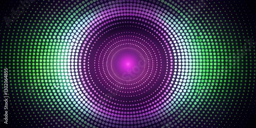 Colorful Abstract Background with Dots and Circular Patterns