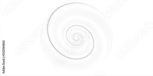 Spiral sound wave rhythm line dynamic abstract vector background modern spiral