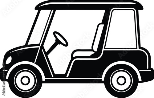 Golf cart silhouette