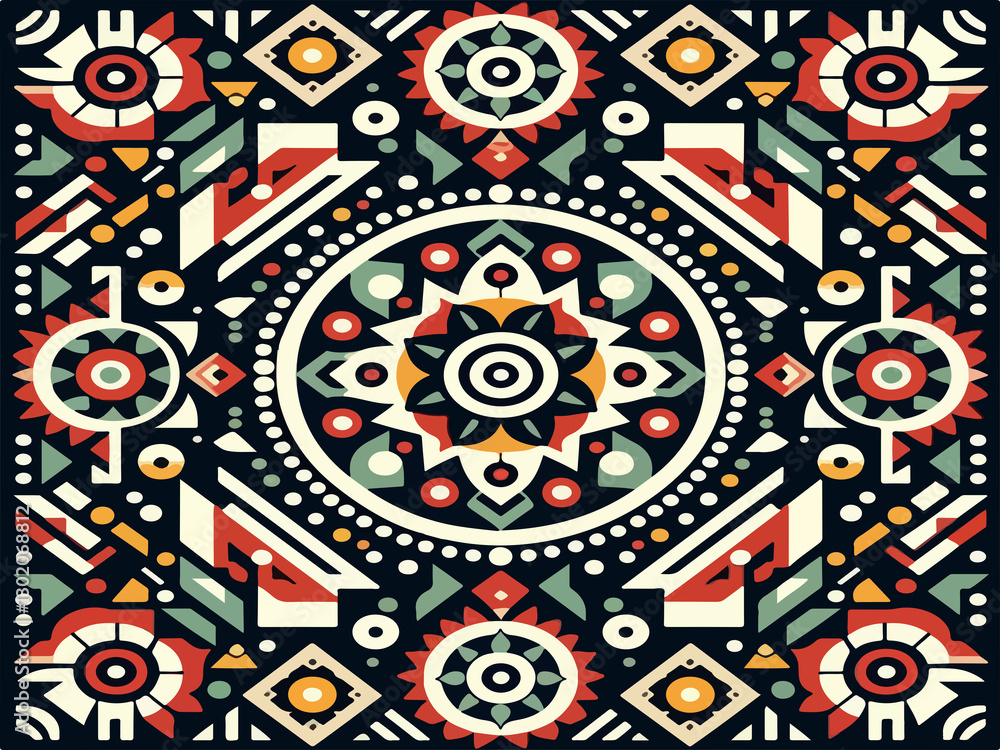 abstract seamless pattern with circles