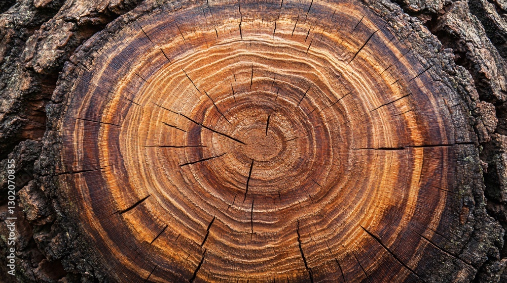 Detailed Close-Up of Tree Rings Texture and Pattern of a Cross-Sectioned Tree Trunk Detailed Close-Up of Tree Rings Texture and Pattern of a Cross-Sectioned Tree Trunk