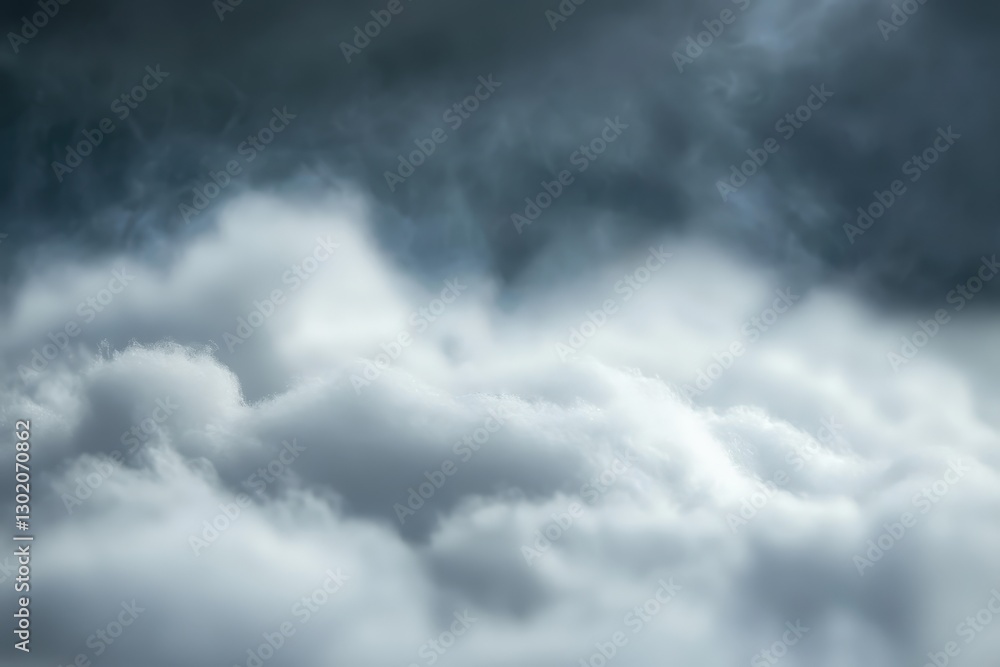 Fototapeta premium A dramatic moody sky filled with dense billowing clouds