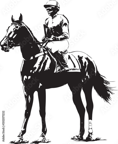 horse rider silhouette