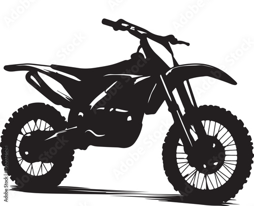 motorcycle on a white background