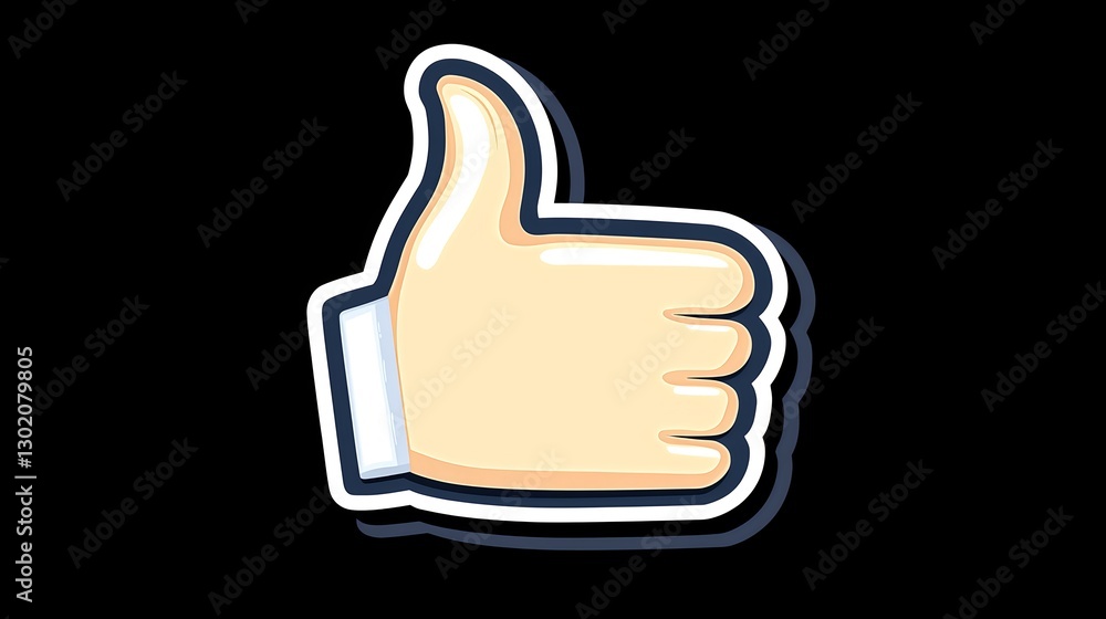 Iconic Thumbs Up Gesture Symbolizing Approval and Positivity Iconic Thumbs Up Gesture Symbolizing Approval and Positivity