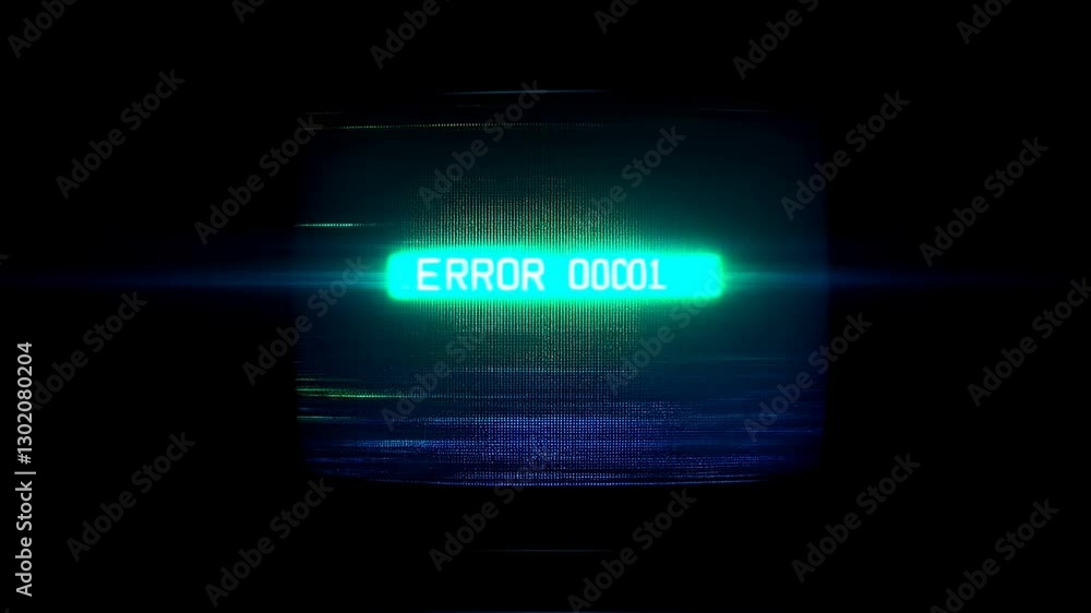 Glitching Screen Displaying Error 00001 Retro Digital Glitch Art Glitching Screen Displaying Error 00001 Retro Digital Glitch Art