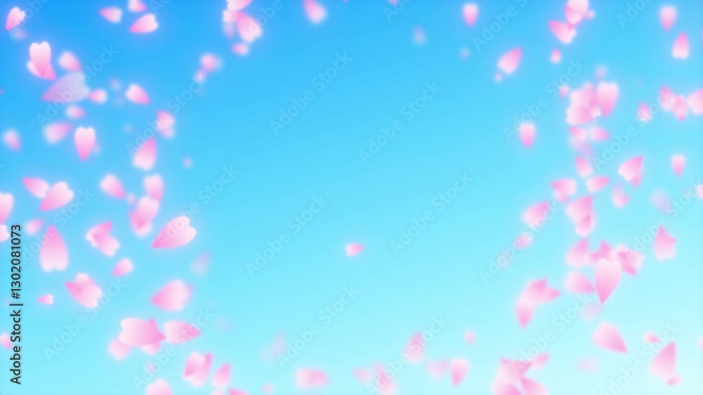 サクラの花が舞う サクラの花が舞う