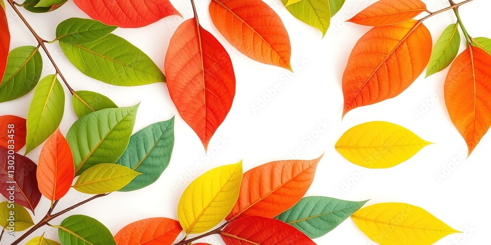 Obraz premium Verdant Expressions: Father's Day Leaf Motif Celebration