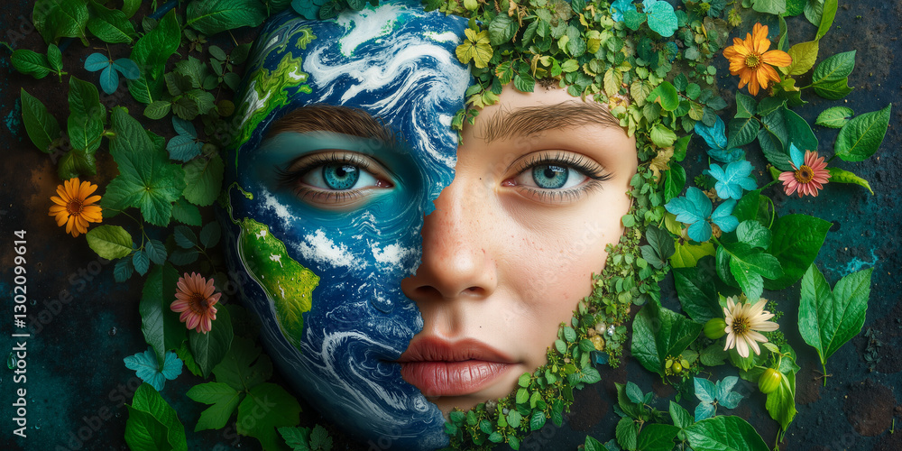 Fototapeta Symbolic image for an Earth Day event.