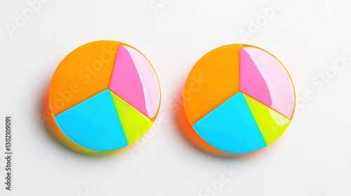 Free Download Colorful Pie Chart Models for Business Presentations and Education - GFXLoad