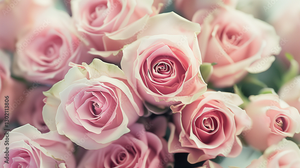 Close-up of beautiful pink roses for wedding and valentines day cards Close-up of beautiful pink roses for wedding and valentines day cards