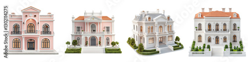 Elegant and Majestic Palace Style Homes With Ornate Facades and Historic Architecture  Impressive and Lavish Mansions Chateaus and Villas Showcasing Prestigious Regal