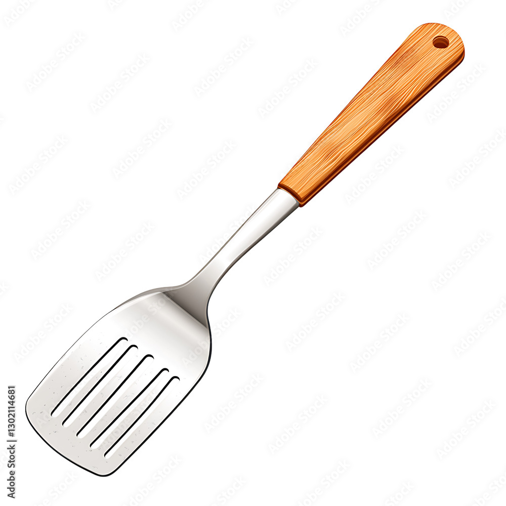 spatula cartoon isolated on white background full depth of field spatula cartoon isolated on white background full depth of field