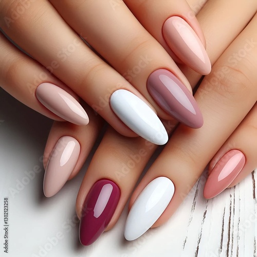 woman hands with manicure