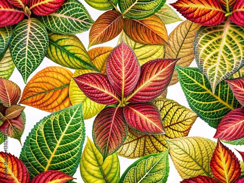 Wallpaper Mural Elegant Botanical Leaf Pattern Home Decor, Luxury Nature Wallpaper Design Torontodigital.ca