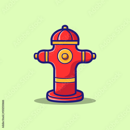 vector illustration fire hydrant cartoon