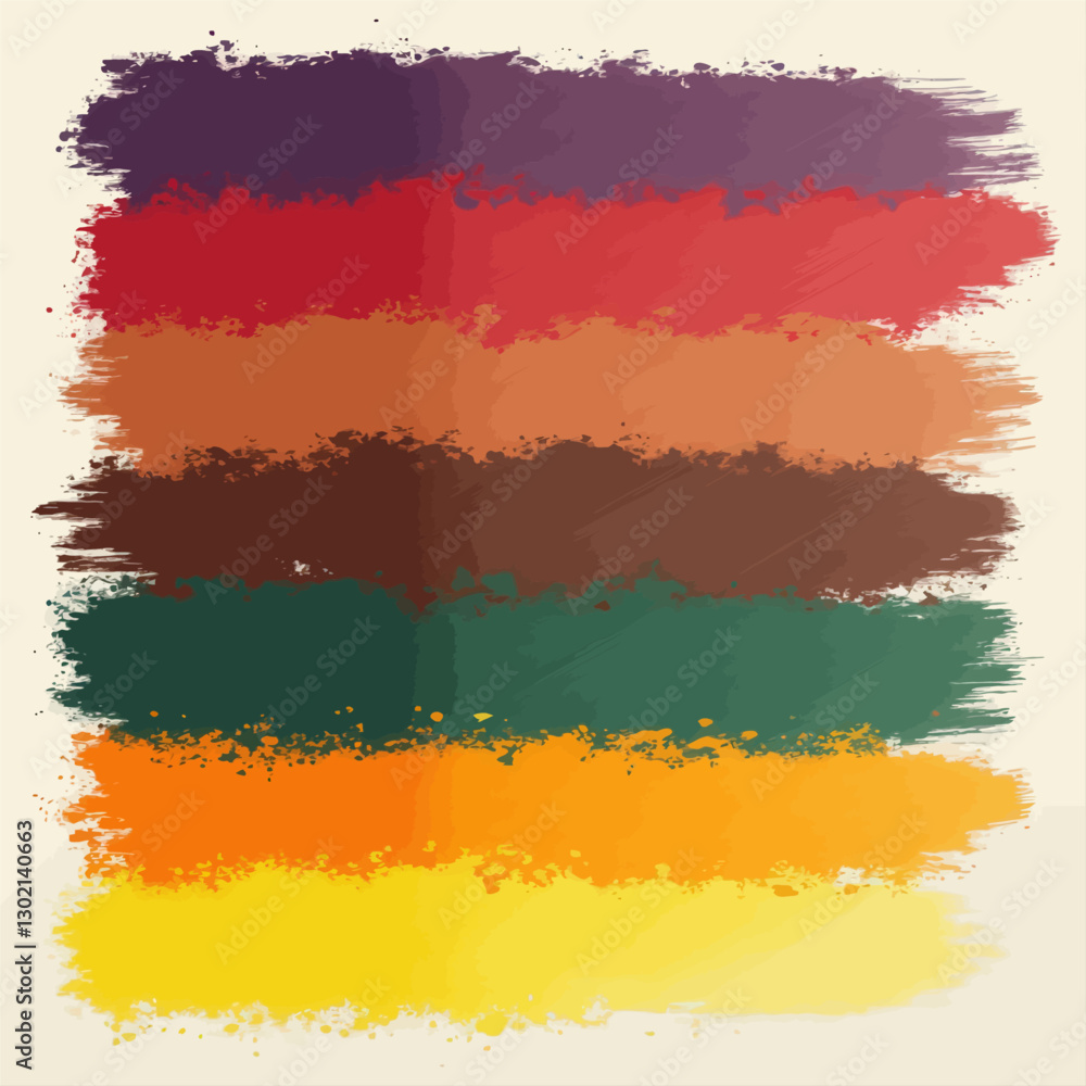Colorful brush stroke design with transparent background Colorful brush stroke design with transparent background