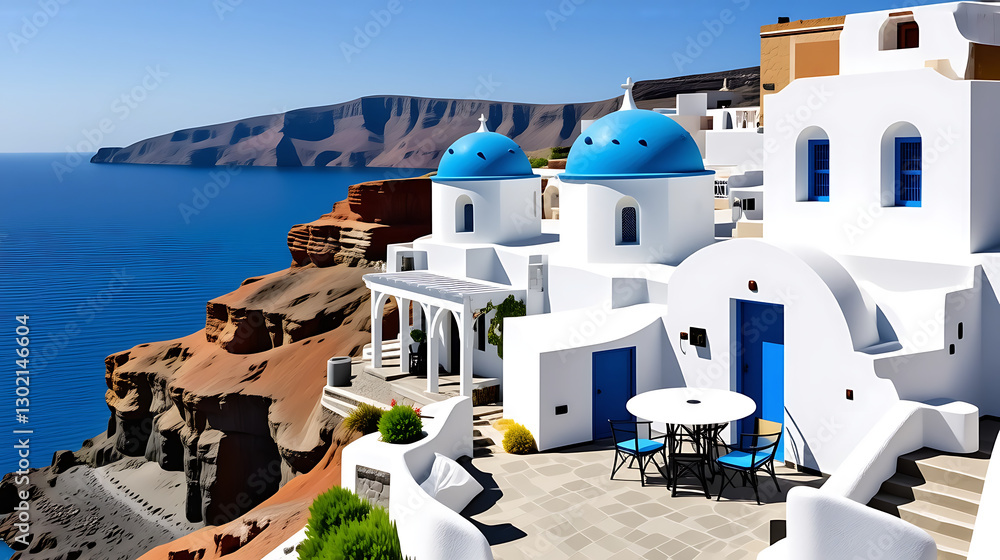 Fototapeta premium oia village santorini greece