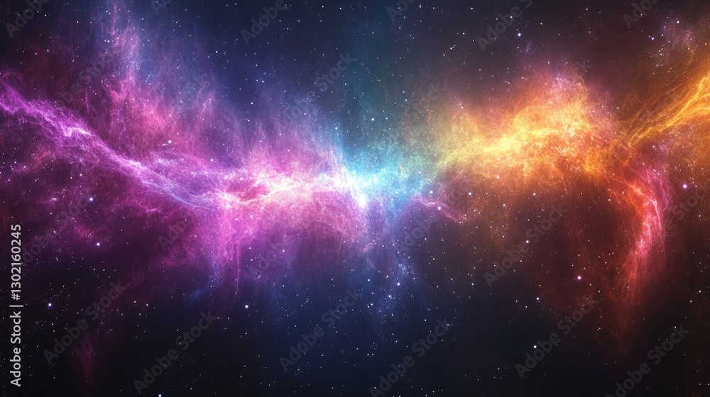 Fototapeta premium Colorful nebulae in deep space