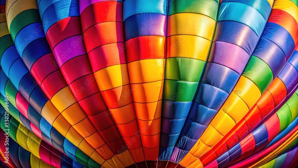Fototapeta premium Close-up view of vibrant balloon texture. Airy detail.