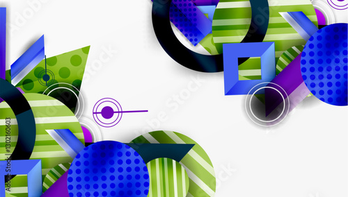Dynamic complex geometric abstract background