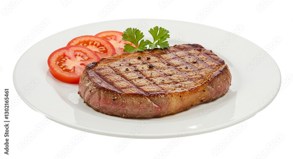 Grilled Steak Dinner Plate Garnish Tomatoes Parsley
Grilled Steak Dinner Plate Garnish Tomatoes Parsley