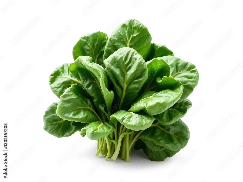 Isolated Spinach Bunch - Fresh Produce Image Isolated Spinach Bunch - Fresh Produce Image