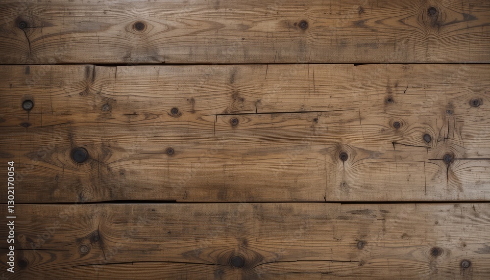 Naklejka premium Rustic Brown Wooden Planks Texture Background