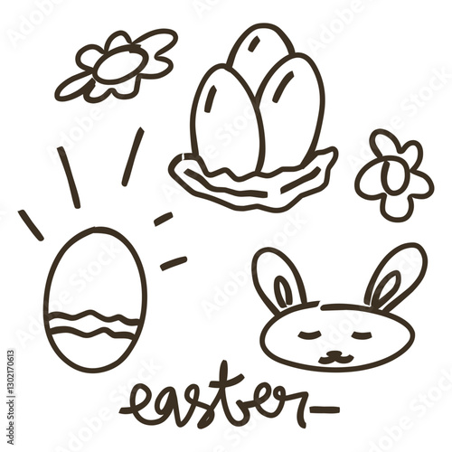 Set of eastern icons