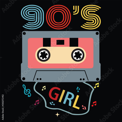 Throwback To The 80s Vintage T-shirt Design Vector with Bold Graphics
