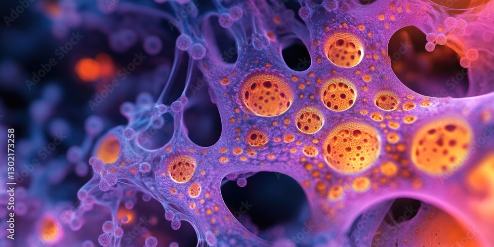 Purple Orange Substance Close Up Purple Orange Substance Close Up