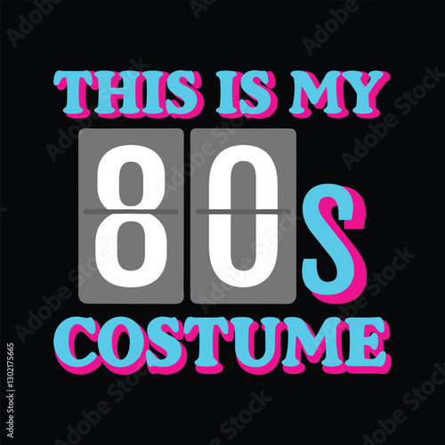 Retro 80s T-shirt Design Vector for Throwback Apparel Lovers
