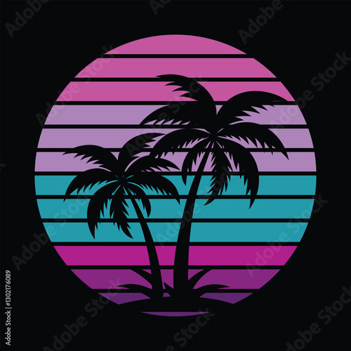 Throwback To The 80s Vintage T-shirt Design Vector with Iconic 80s Vibe